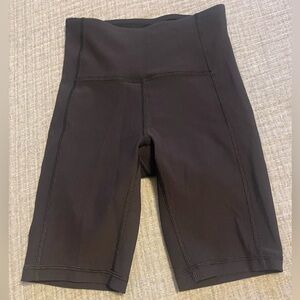 Lululemon Ribbed Contoured HR High-Rise Short 8" Black Size 2